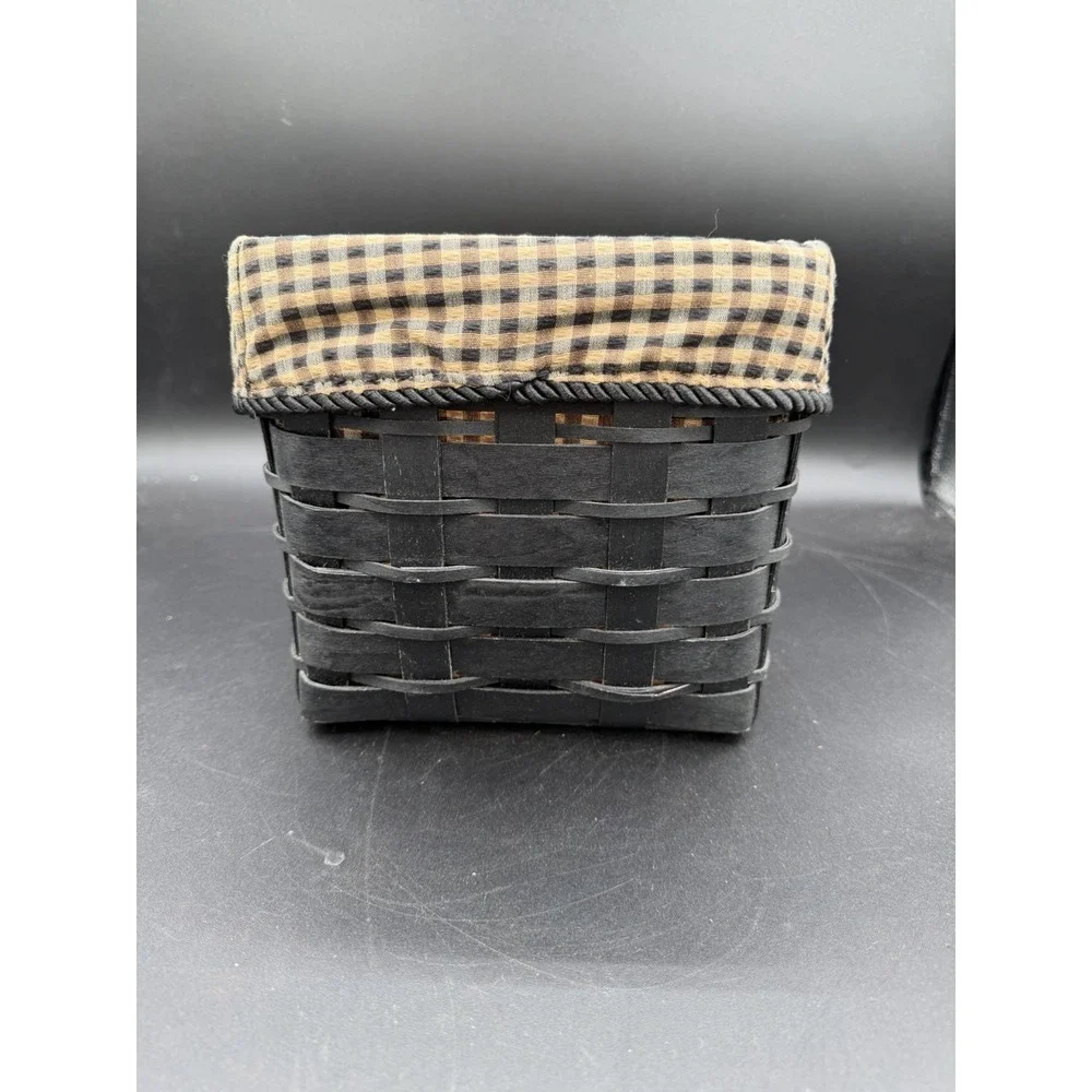 🖤 Longaberger 2010 Black TV Time Basket Combo – Excellent Used Condition (EUC)